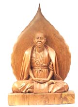 Monk with lotus blossom